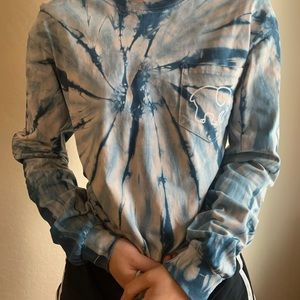 Tie Dyed Ivory Ella long sleeve top